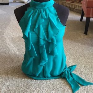 A. Byer  Top   emerald green Size Small